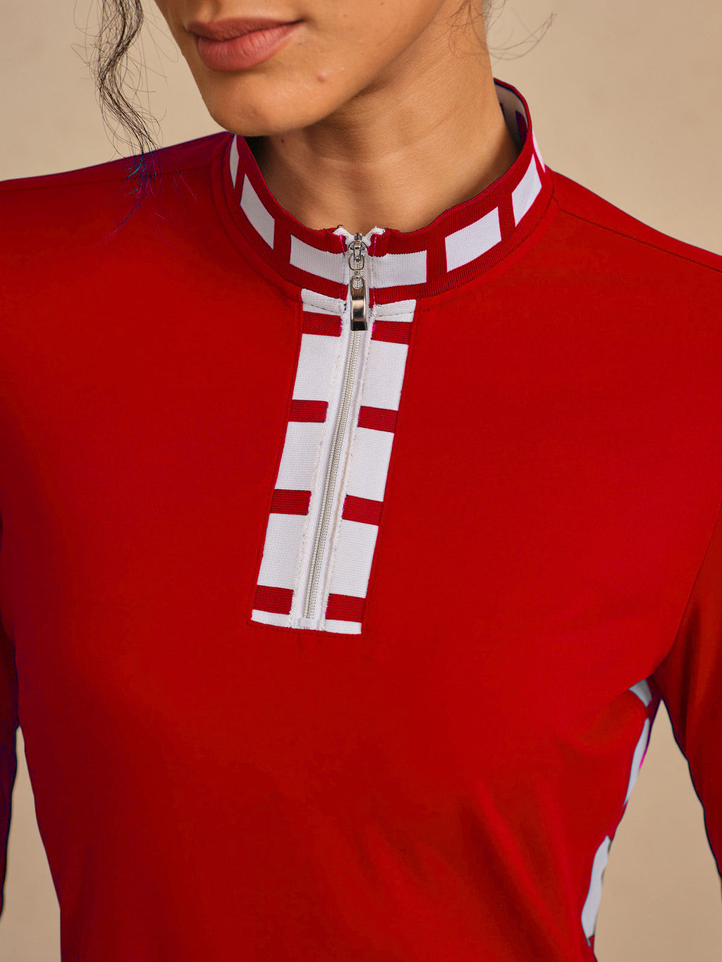 Navycore longsleeve colorblock mesh jurk 93 cm UPF50+
