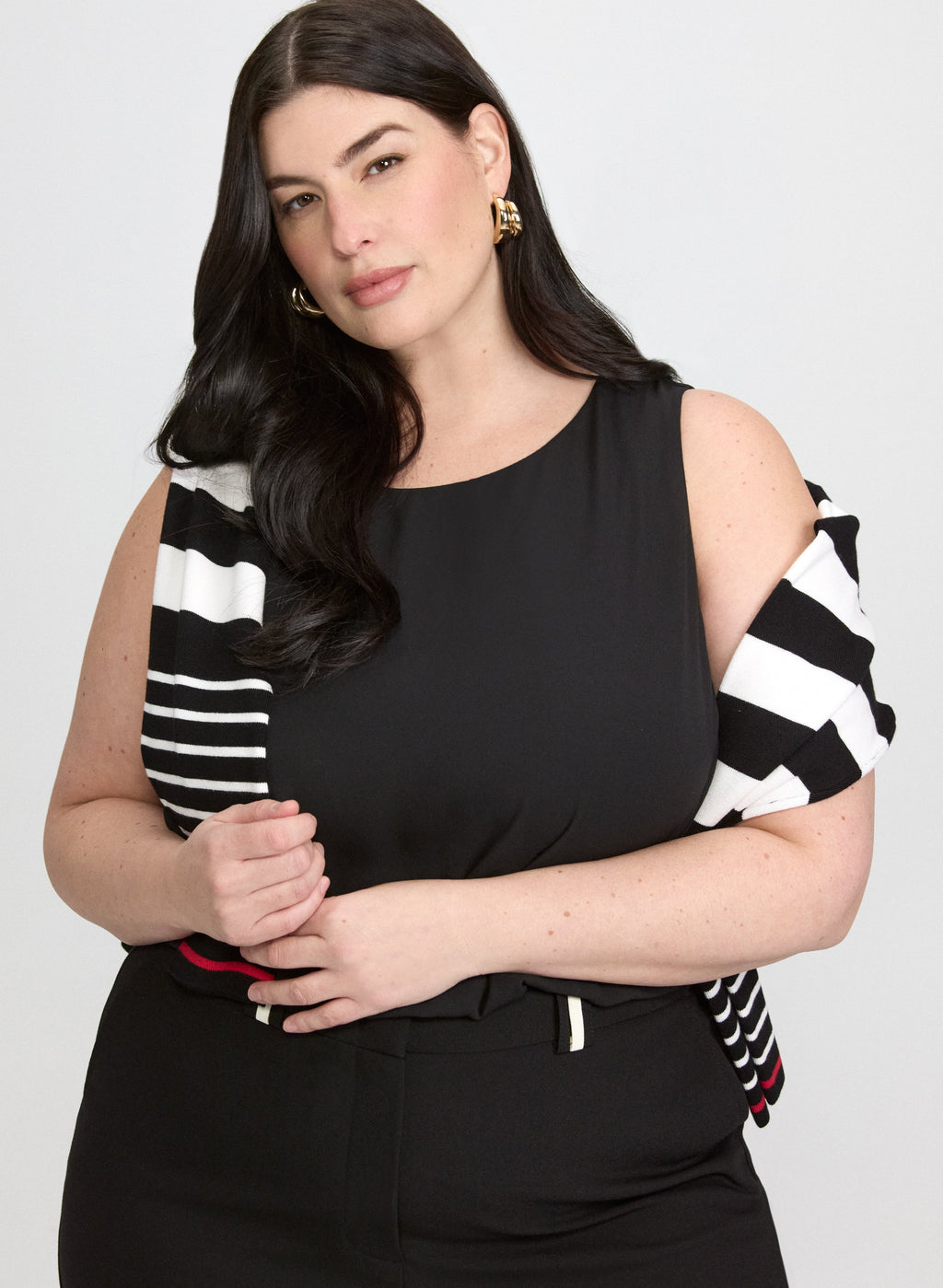Layered Sleeveless Blouse