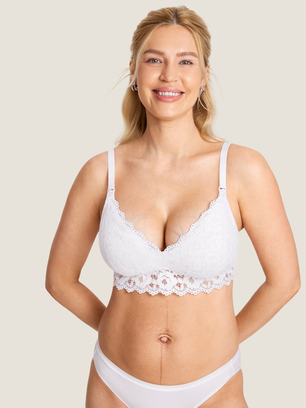 Supportive Lace Nursing Bralette