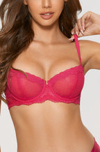 Sexy Mesh Lace Balconette Bra
