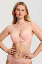 Sexy Mesh Lace Balconette Bra