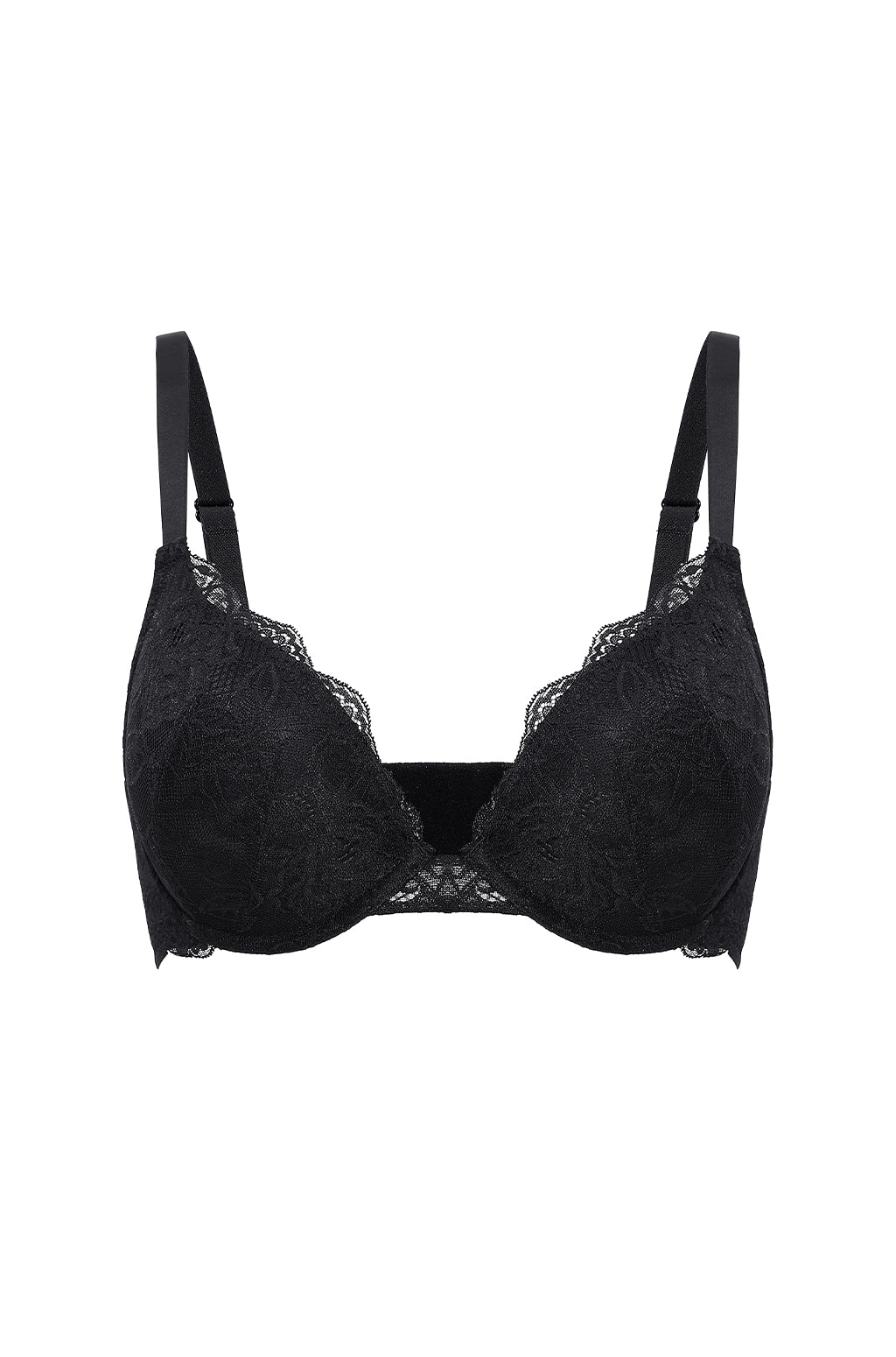 Lacy Plunge Push Up Bra