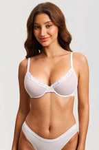 Lacy Mesh Demi Bra