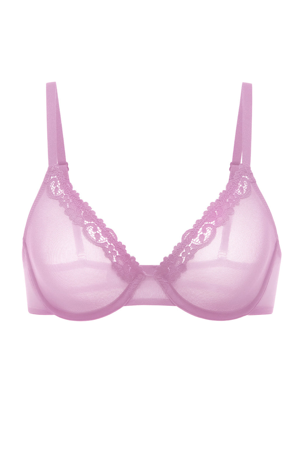 Lacy Mesh Demi Bra
