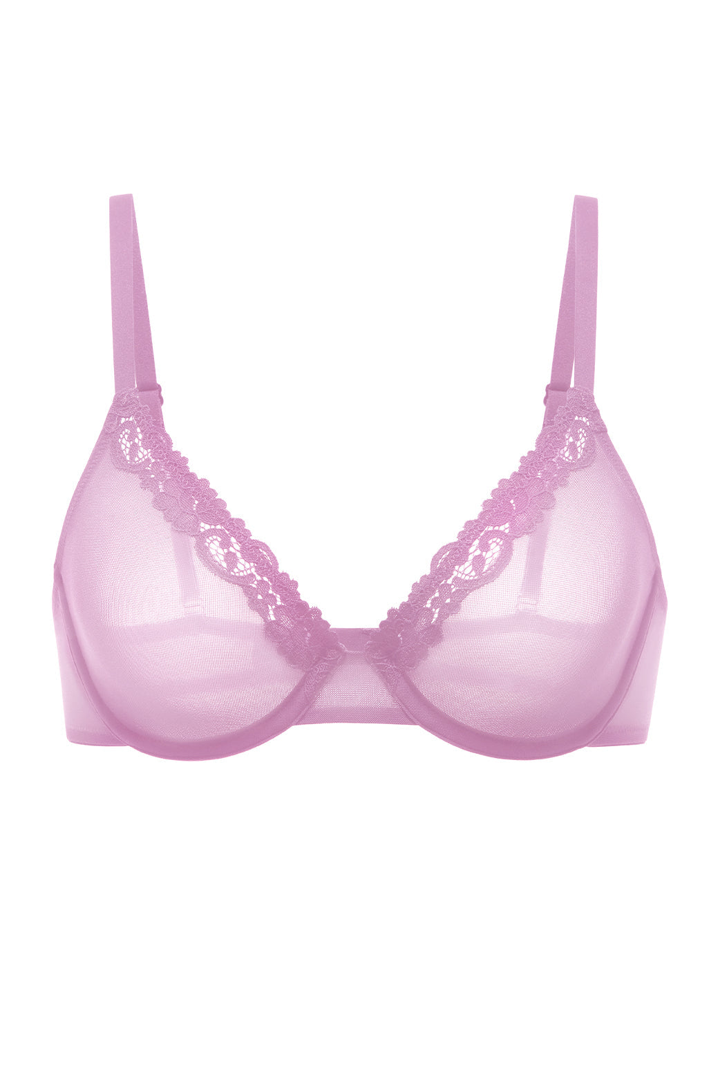 Lacy Mesh Demi Bra