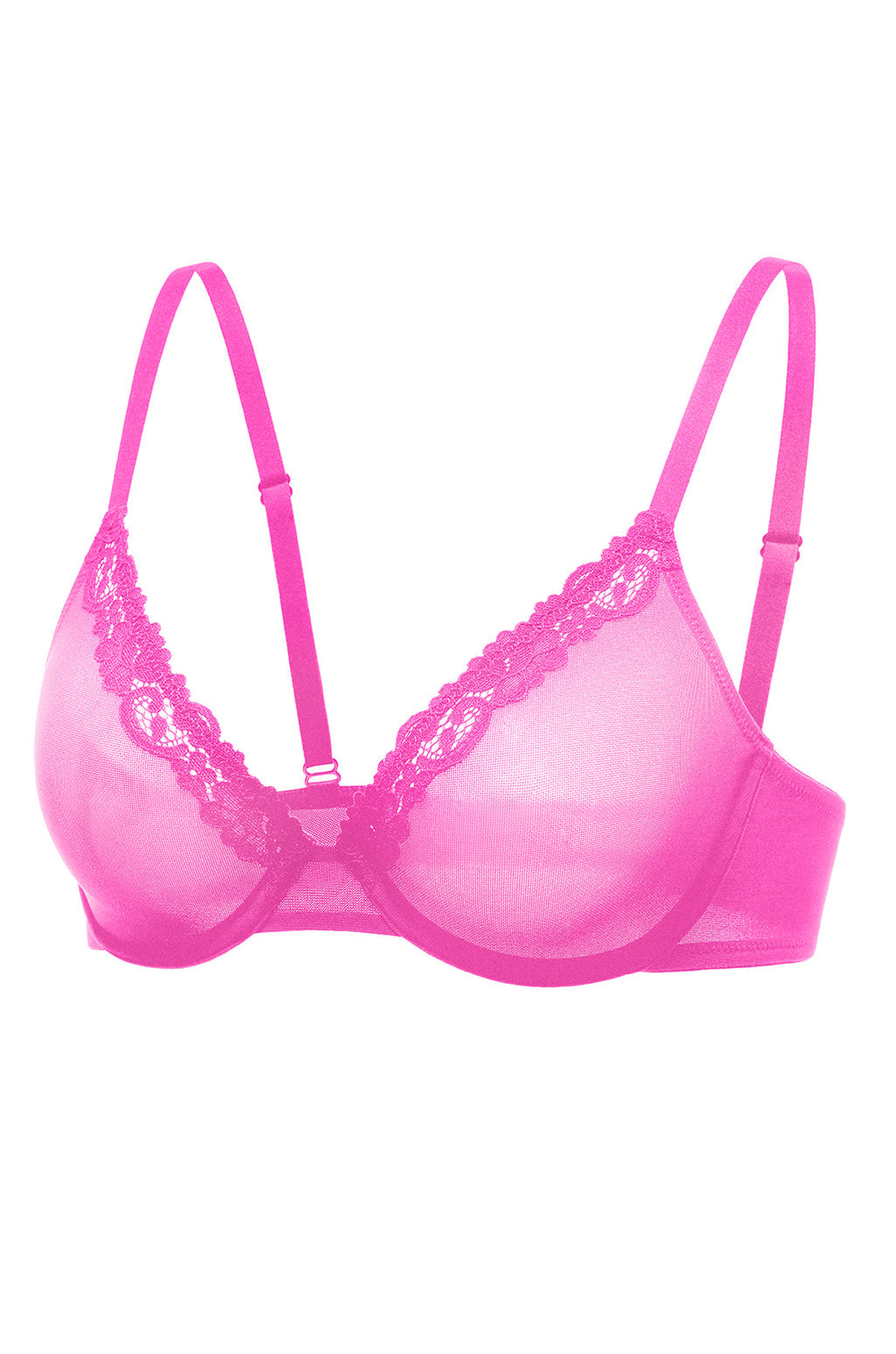 Lacy Mesh Demi Bra