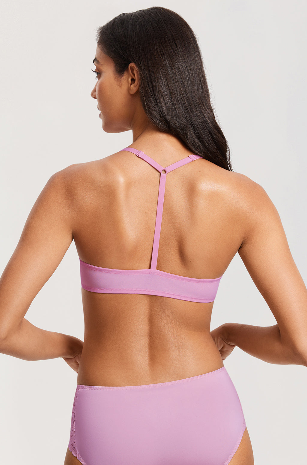 Lacy Mesh Front Closure Bra