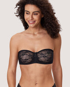 Floral Lace Strapless Bra