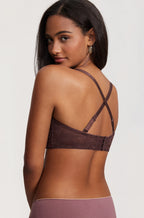 Floral Lace Strapless Bra