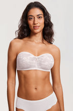 Floral Lace Strapless Bra
