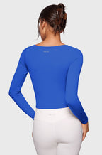 V-Neck Long Sleeve Tops