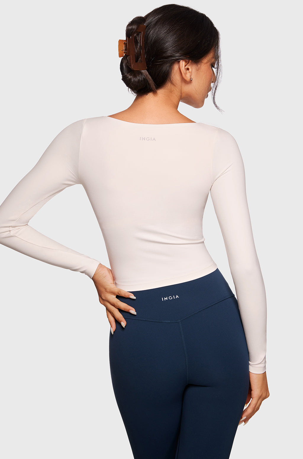 V-Neck Long Sleeve Tops