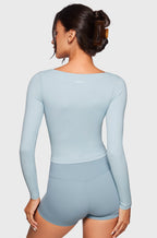 V-Neck Long Sleeve Tops
