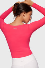 V-Neck Long Sleeve Tops