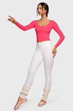 V-Neck Long Sleeve Tops