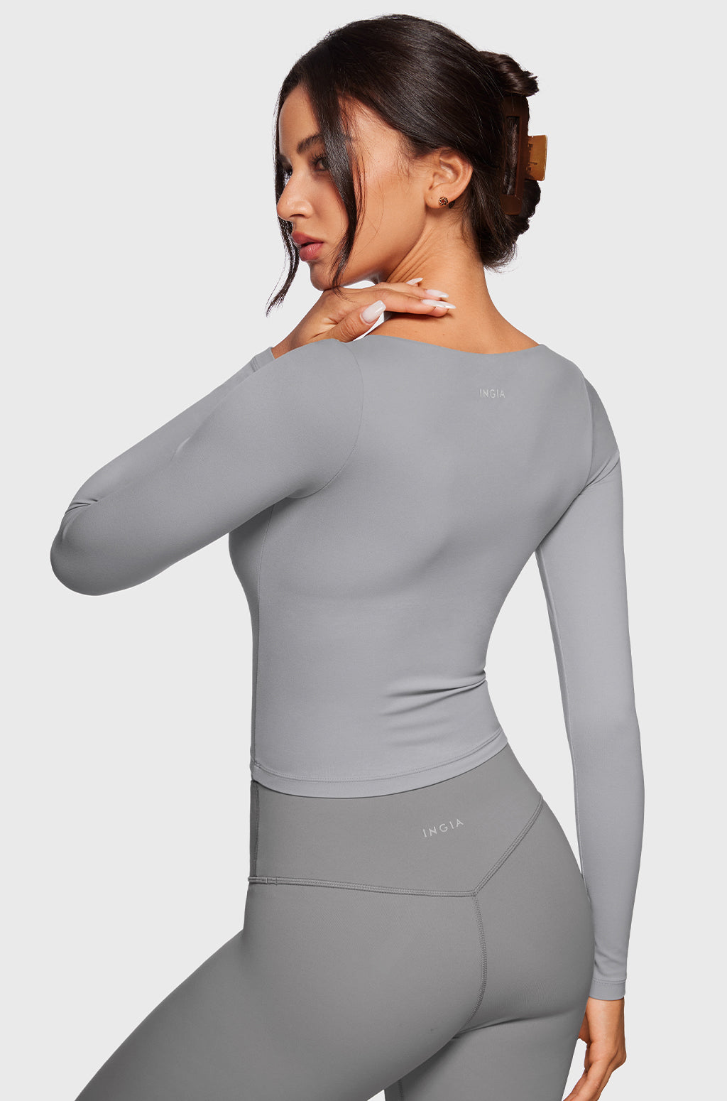 V-Neck Long Sleeve Tops