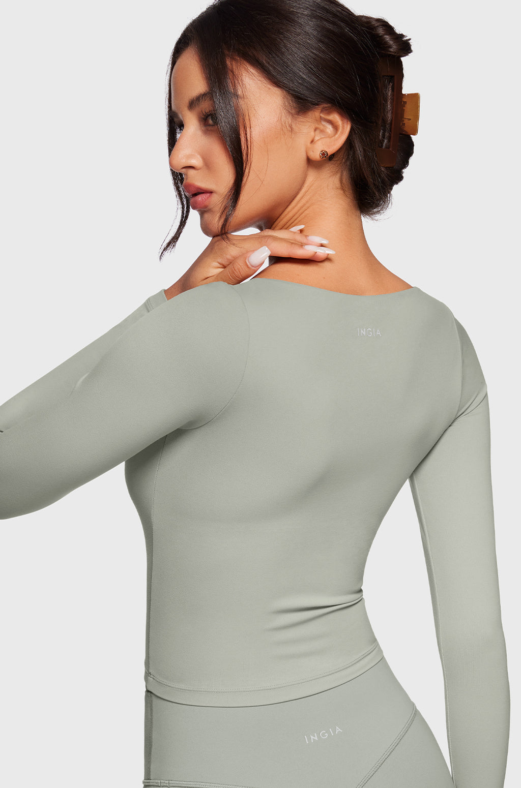 V-Neck Long Sleeve Tops