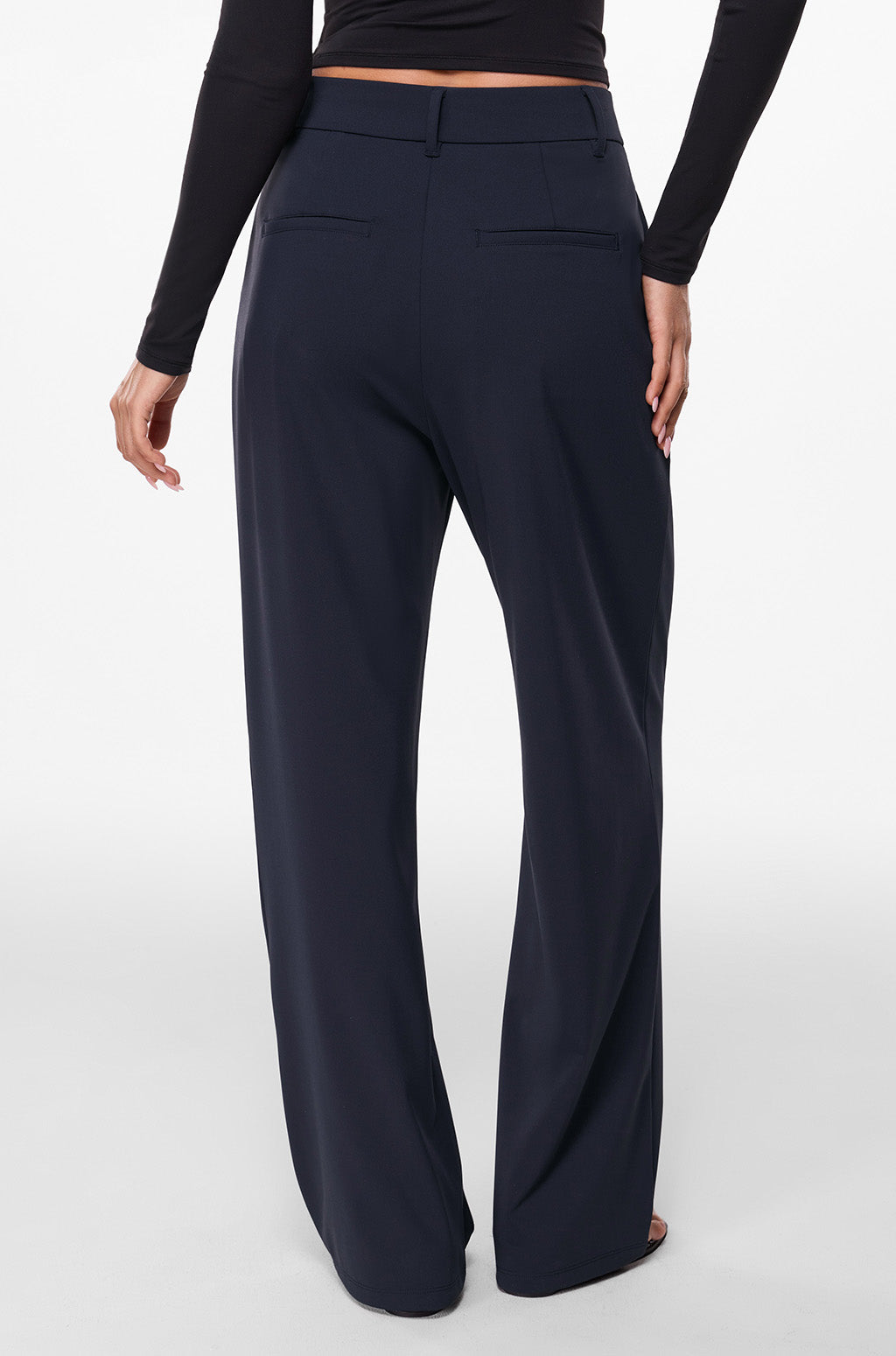 Wide Leg High Waisted Business Pants