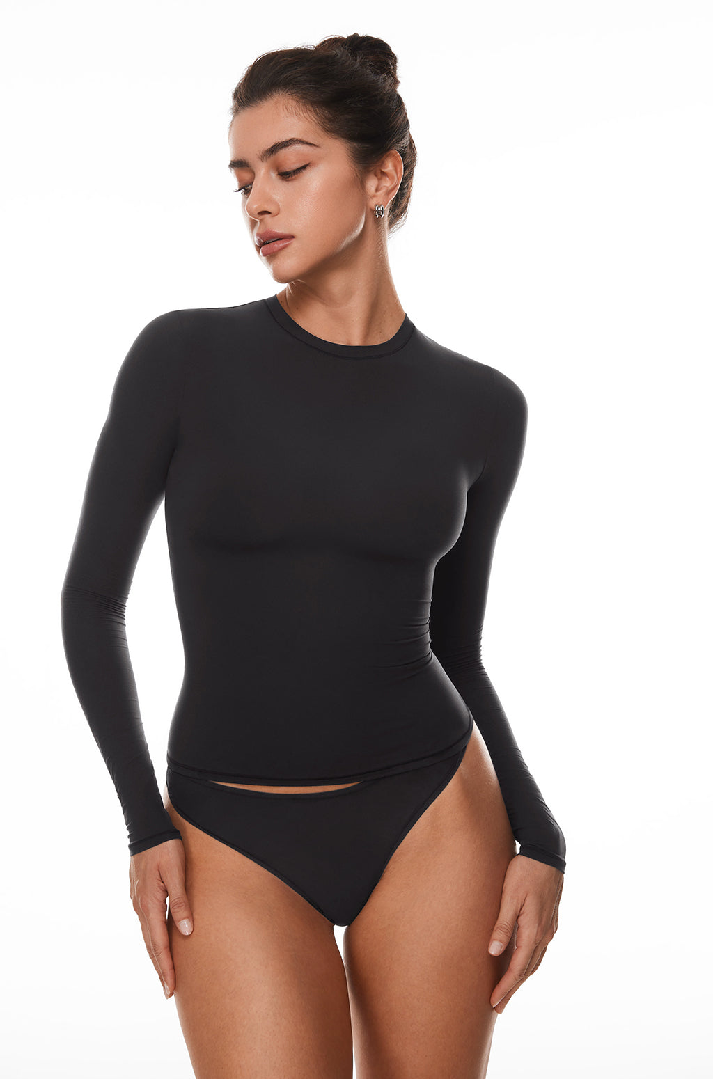 Inbarely® Soft Single Layer Basic Long Sleeve Shirts