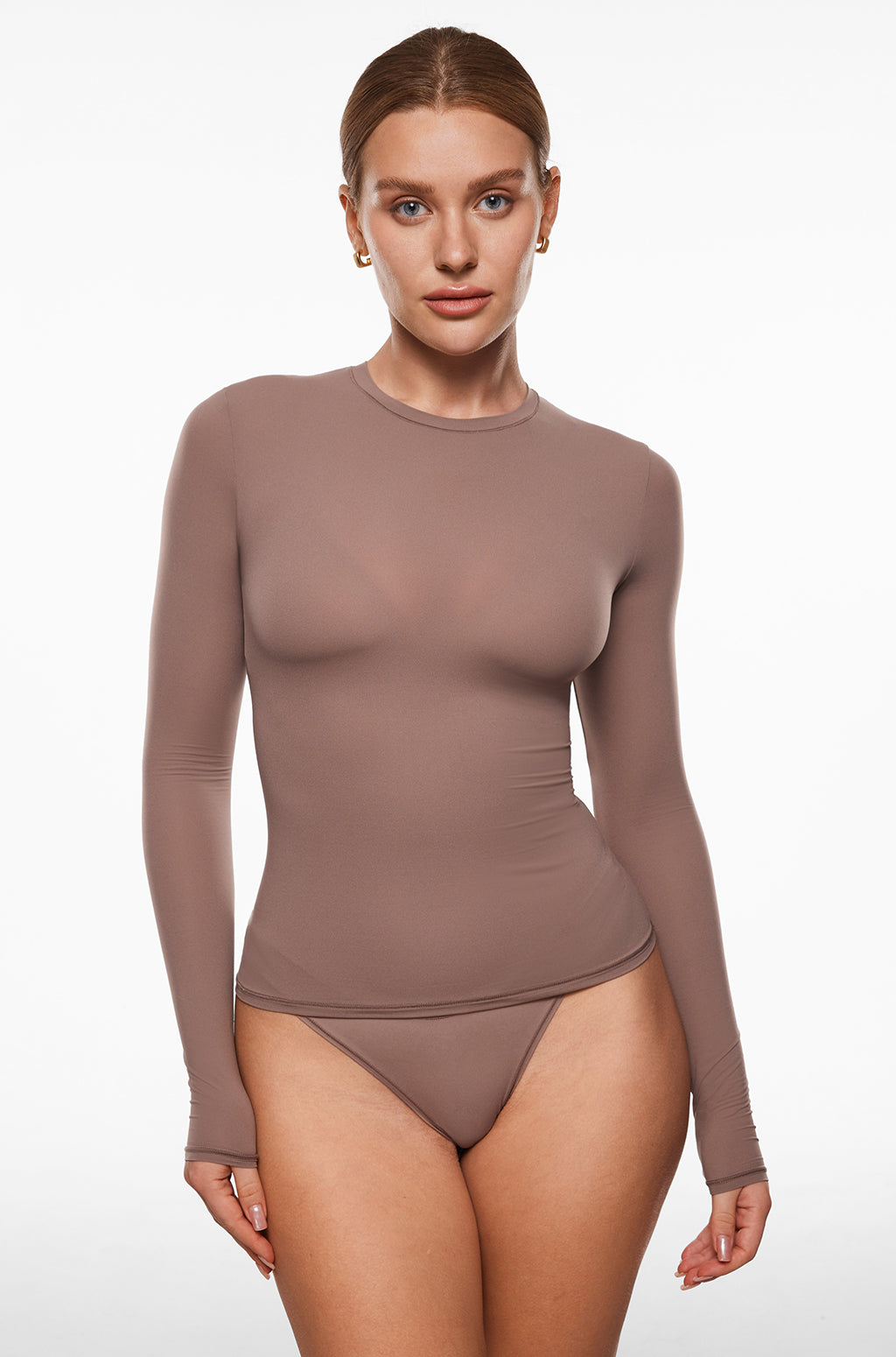 Inbarely® Soft Single Layer Basic Long Sleeve Shirts