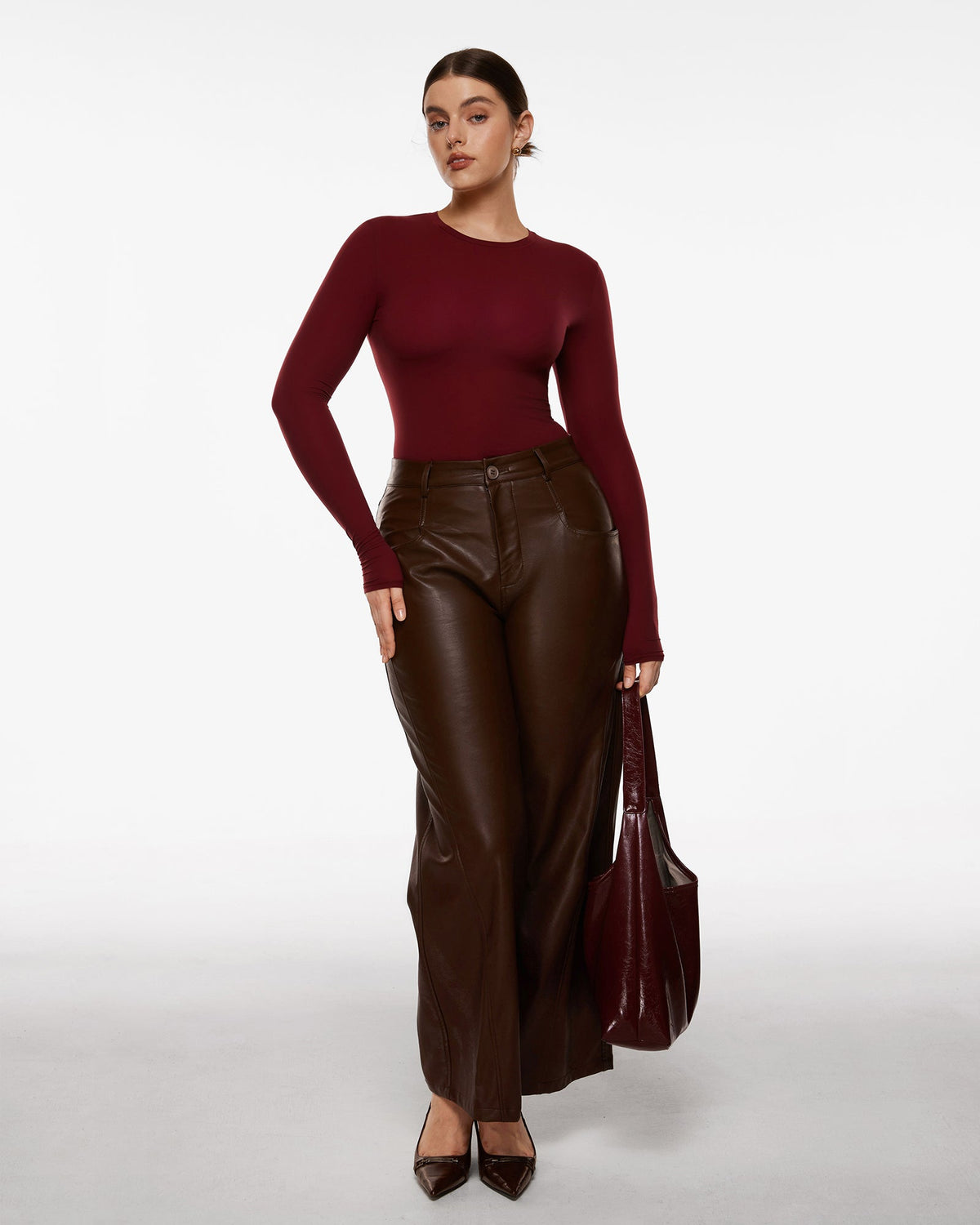 Inbarely® Soft Single Layer Basic Long Sleeve Shirts