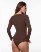 Inbarely® Soft Deep U Neck Long Sleeves Top