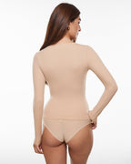 Inbarely® Soft Deep U Neck Long Sleeves Top