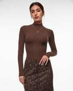 Inbarely® Soft Mock Turtleneck Long Sleeve Top