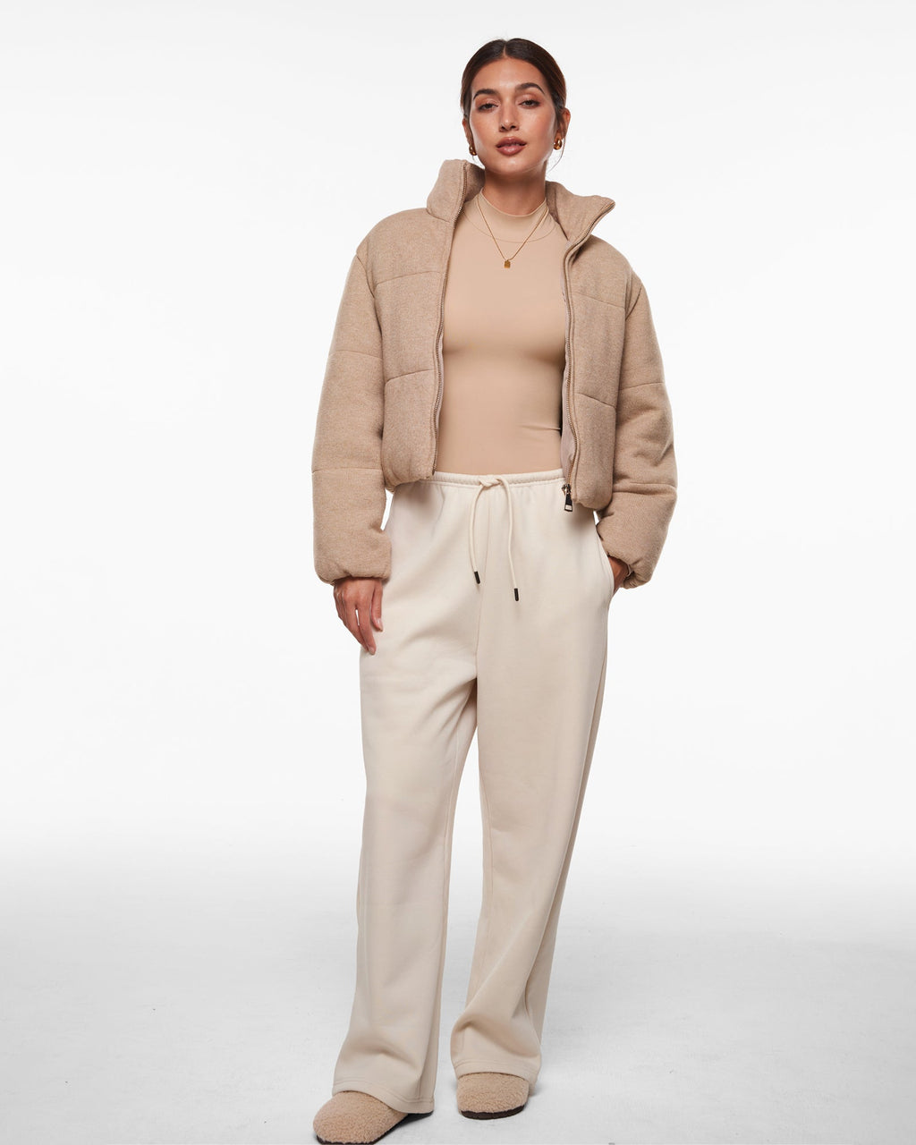 Inbarely® Soft Mock Turtleneck Long Sleeve Top