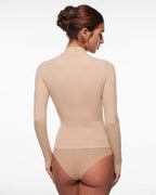 Inbarely® Soft Mock Turtleneck Long Sleeve Top