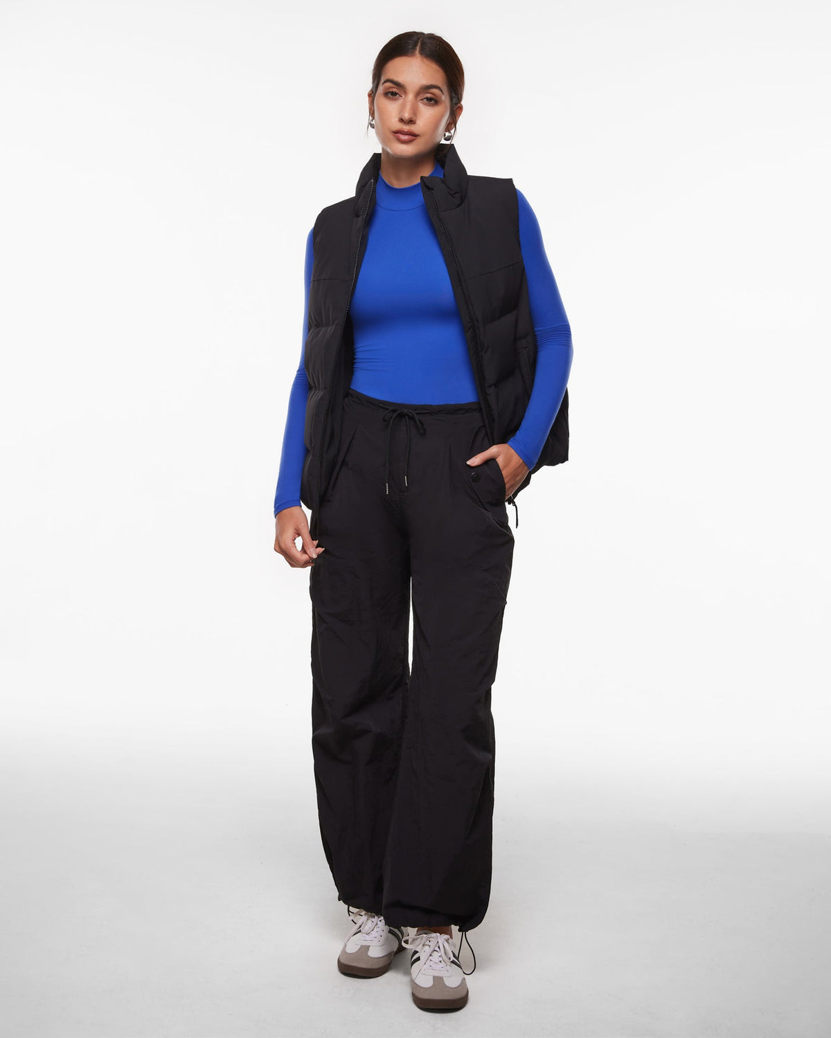 Inbarely® Soft Mock Turtleneck Long Sleeve Top