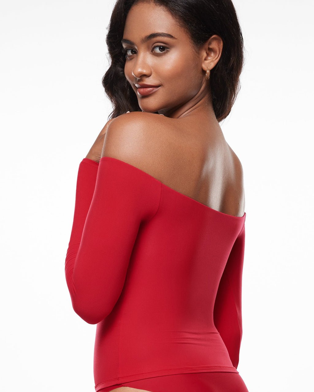 Inbarely® Soft Off The Shoulder Long Sleeve Top