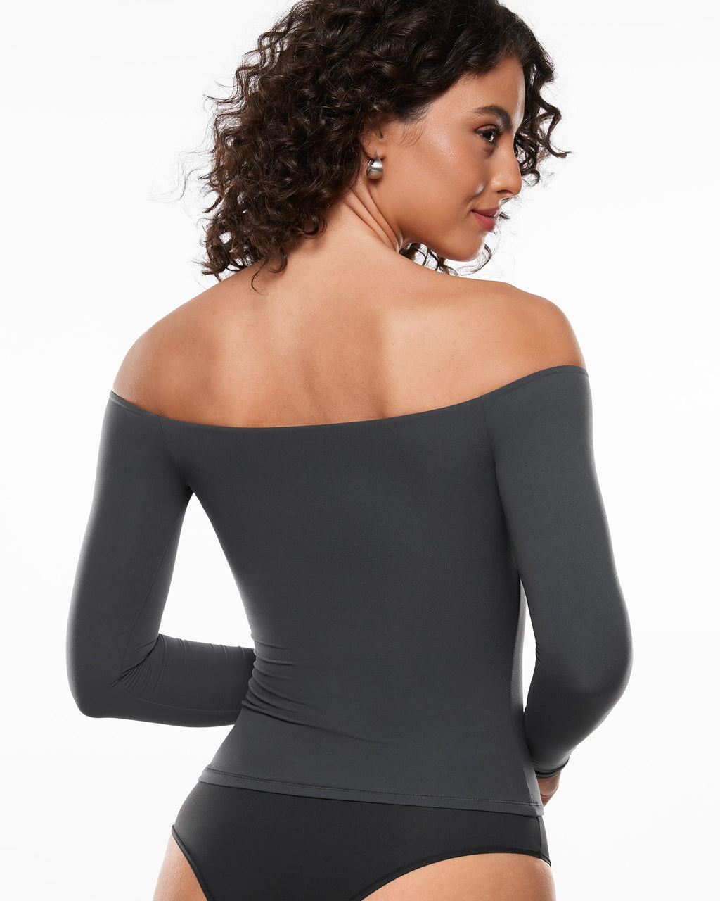 Inbarely® Soft Off The Shoulder Long Sleeve Top