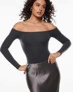 Inbarely® Soft Off The Shoulder Long Sleeve Top