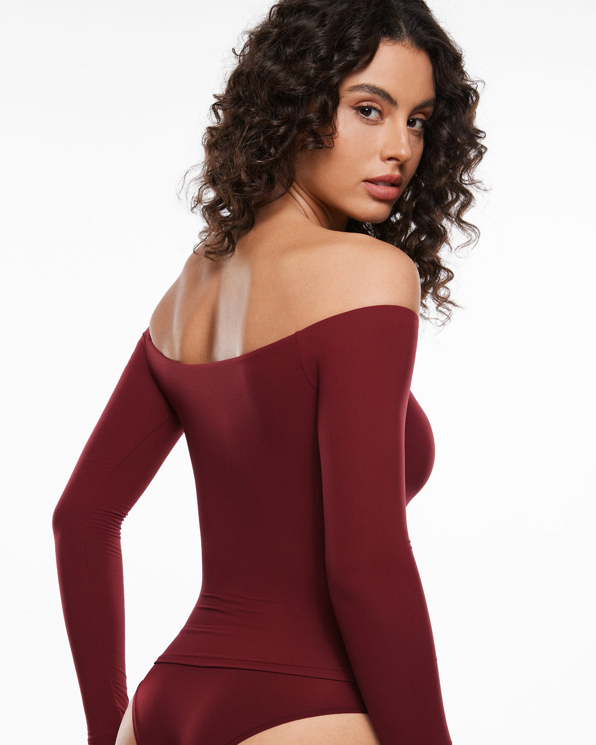 Inbarely® Soft Off The Shoulder Long Sleeve Top