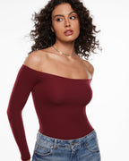 Inbarely® Soft Off The Shoulder Long Sleeve Top