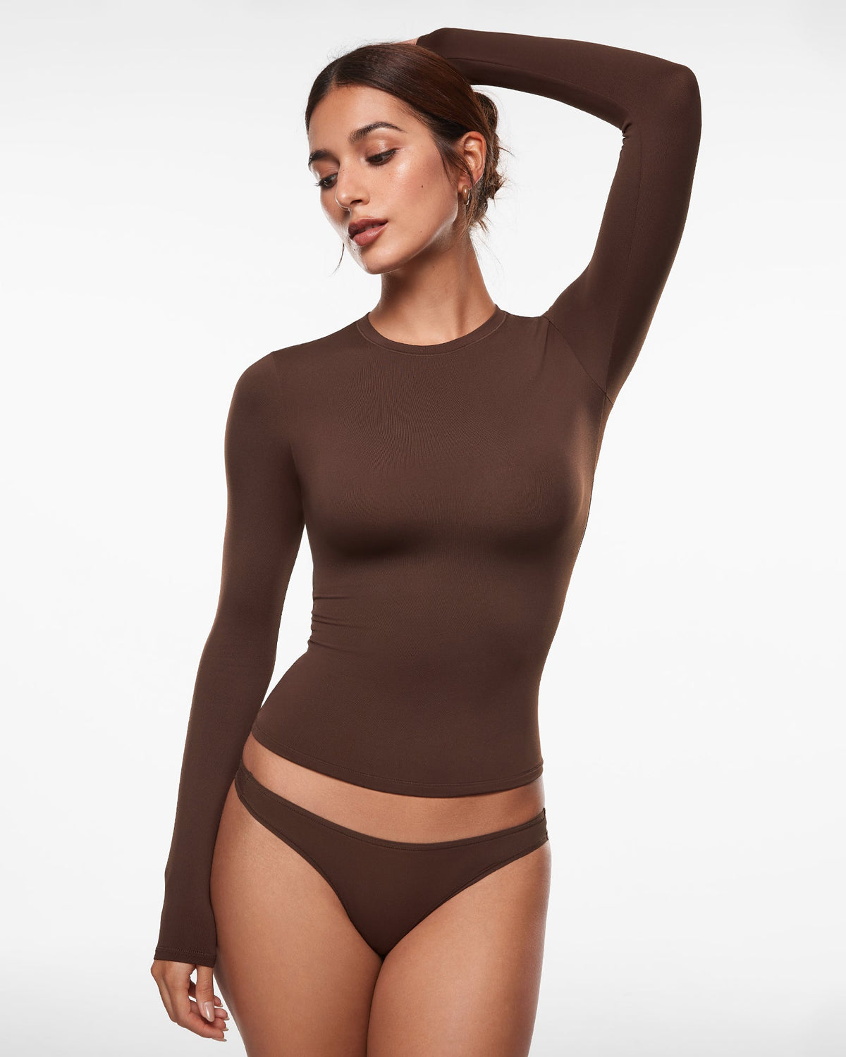 Inbarely® Brush Crewneck Long Sleeve Top