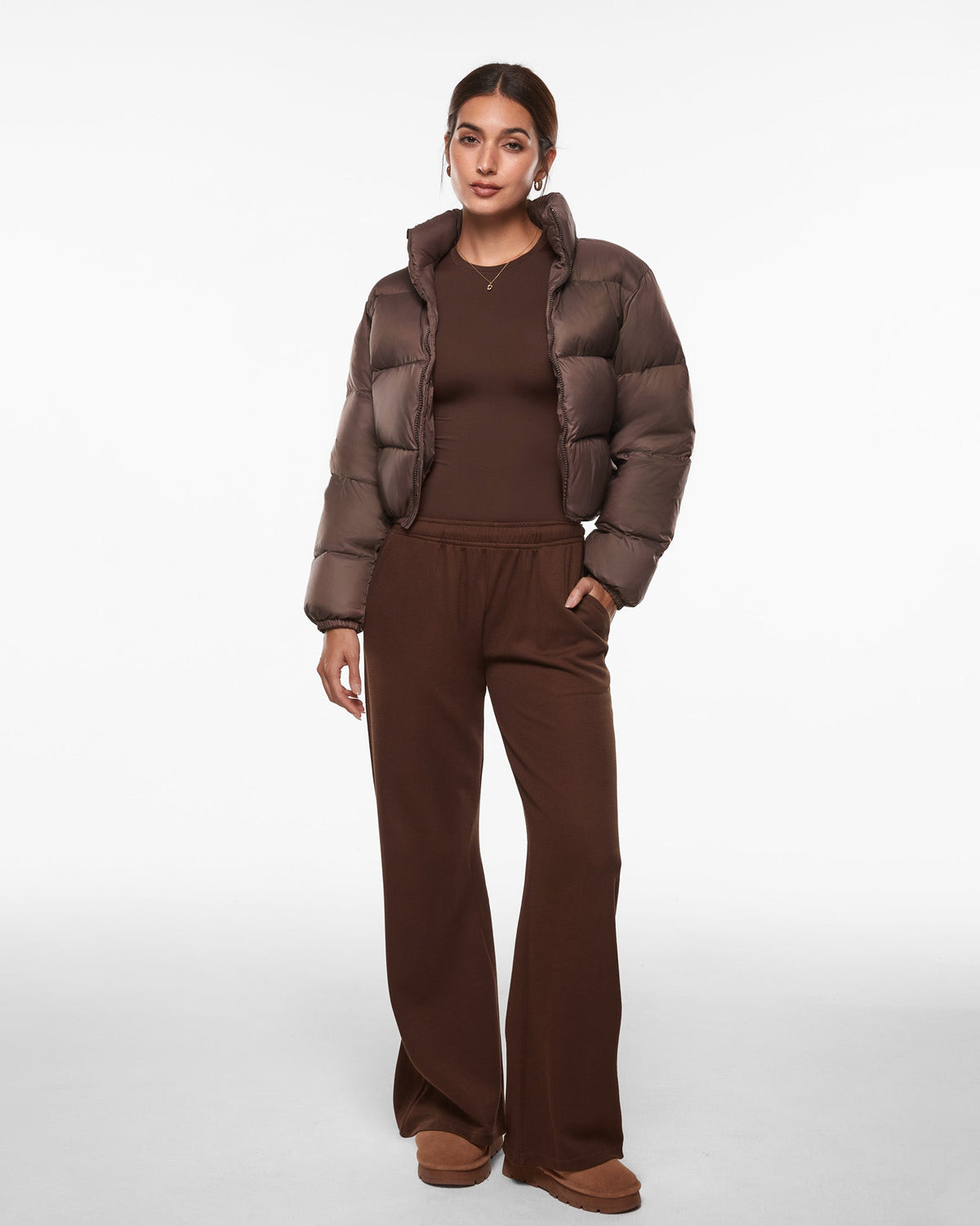 Inbarely® Brush Crewneck Long Sleeve Top