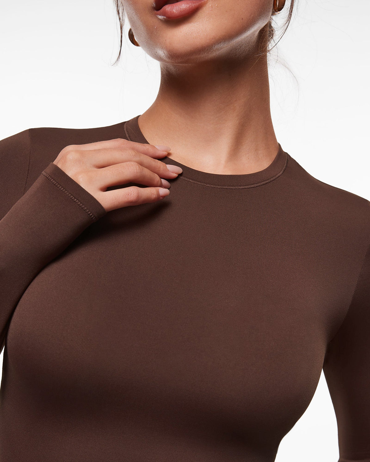Inbarely® Brush Crewneck Long Sleeve Top