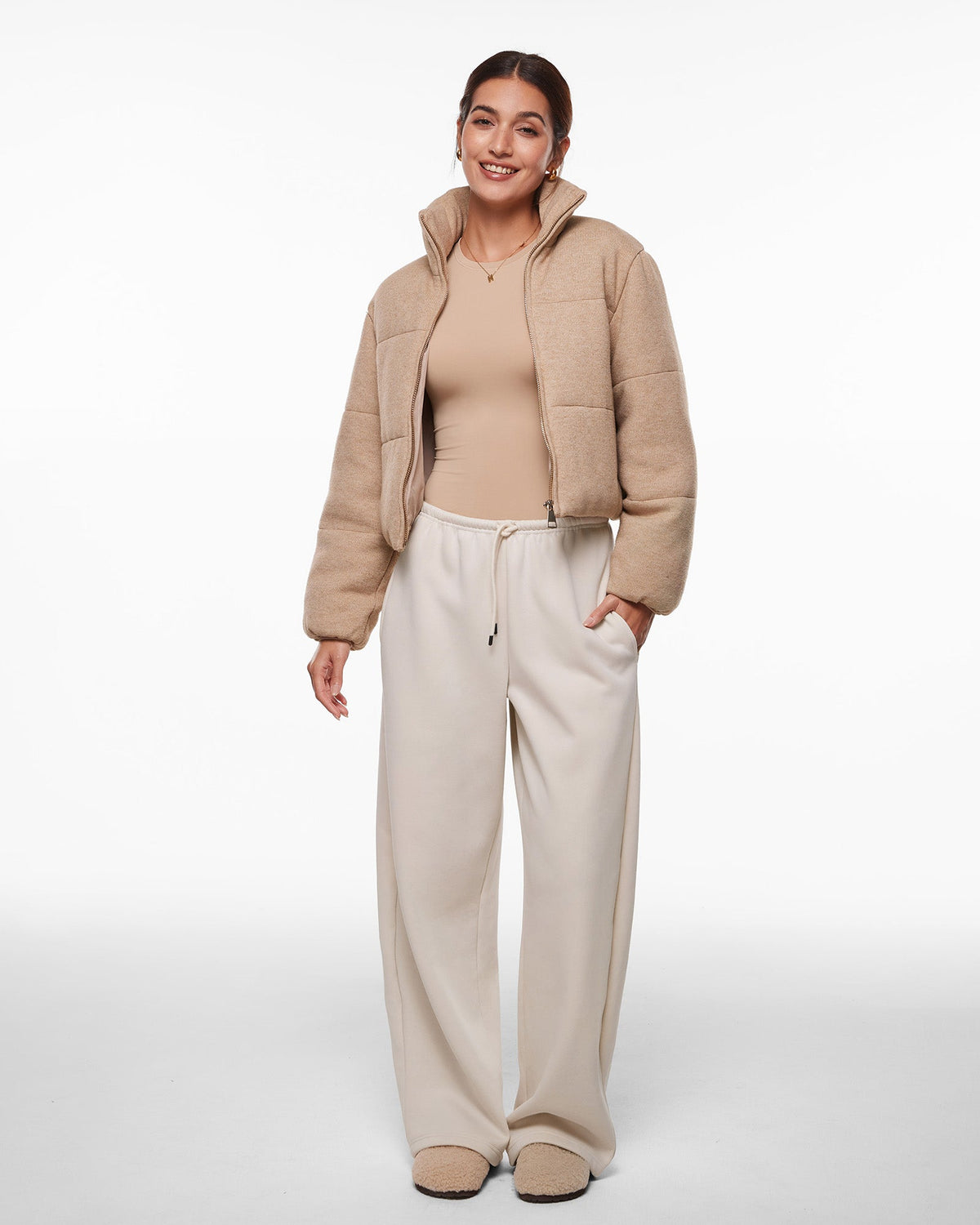 Inbarely® Brush Crewneck Long Sleeve Top