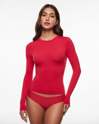 Inbarely® Brush Crewneck Long Sleeve Top