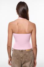 Inbarely® Soft Deep Halterneck Double Lined Top