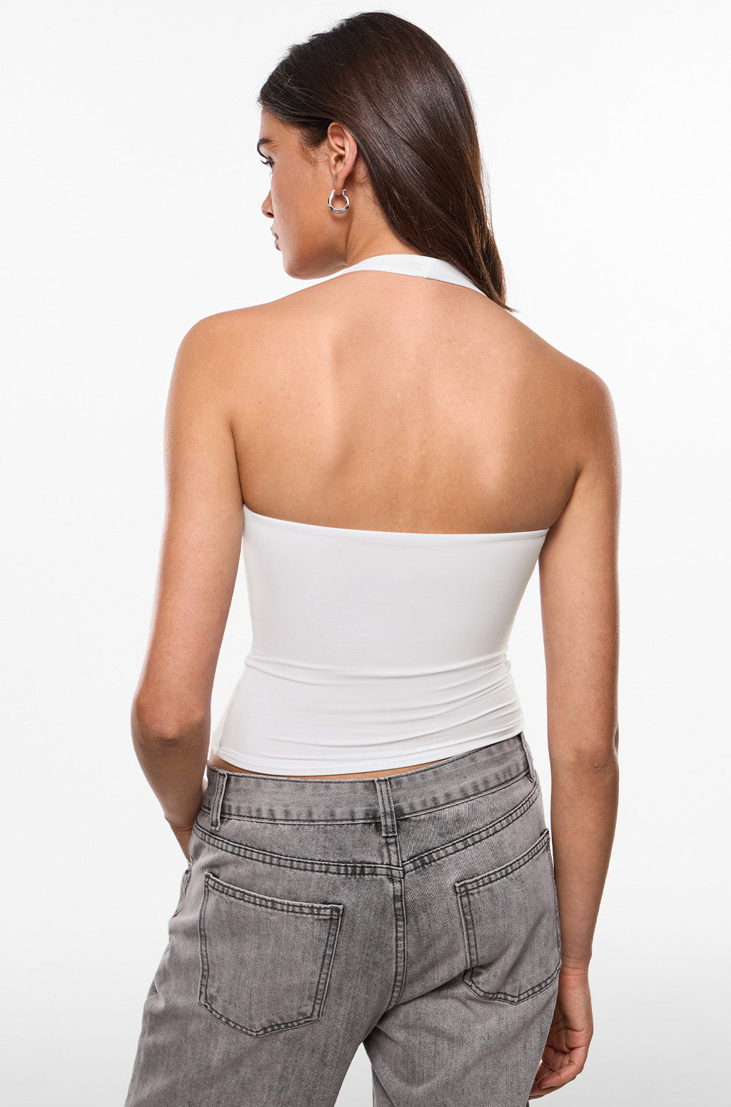 Inbarely® Soft Deep Halterneck Double Lined Top