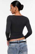 Inbarely® Ultra Boat Neck Long Sleeve Shirts