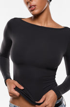 Inbarely® Ultra Boat Neck Long Sleeve Shirts