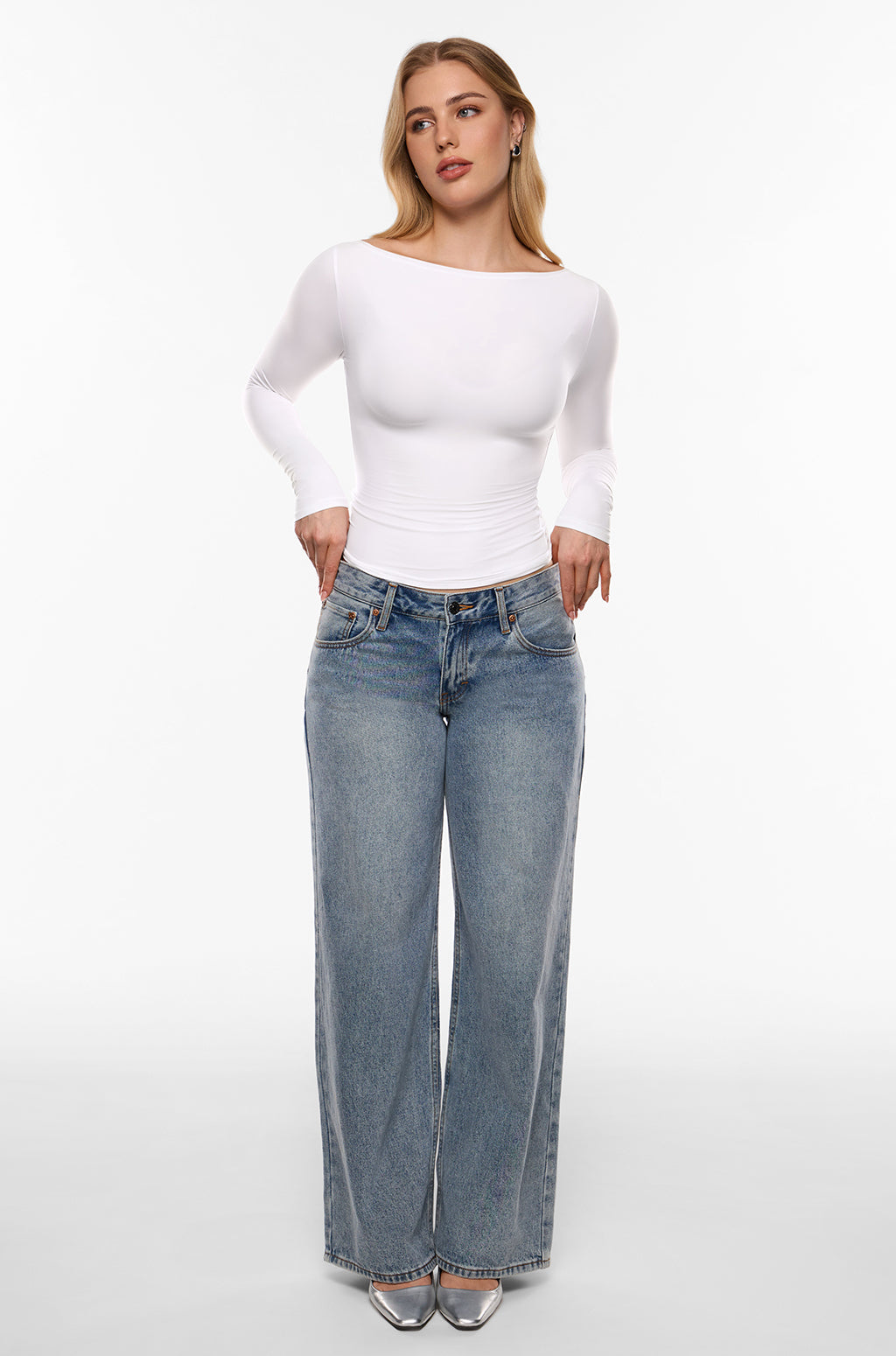 Inbarely® Ultra Boat Neck Long Sleeve Shirts