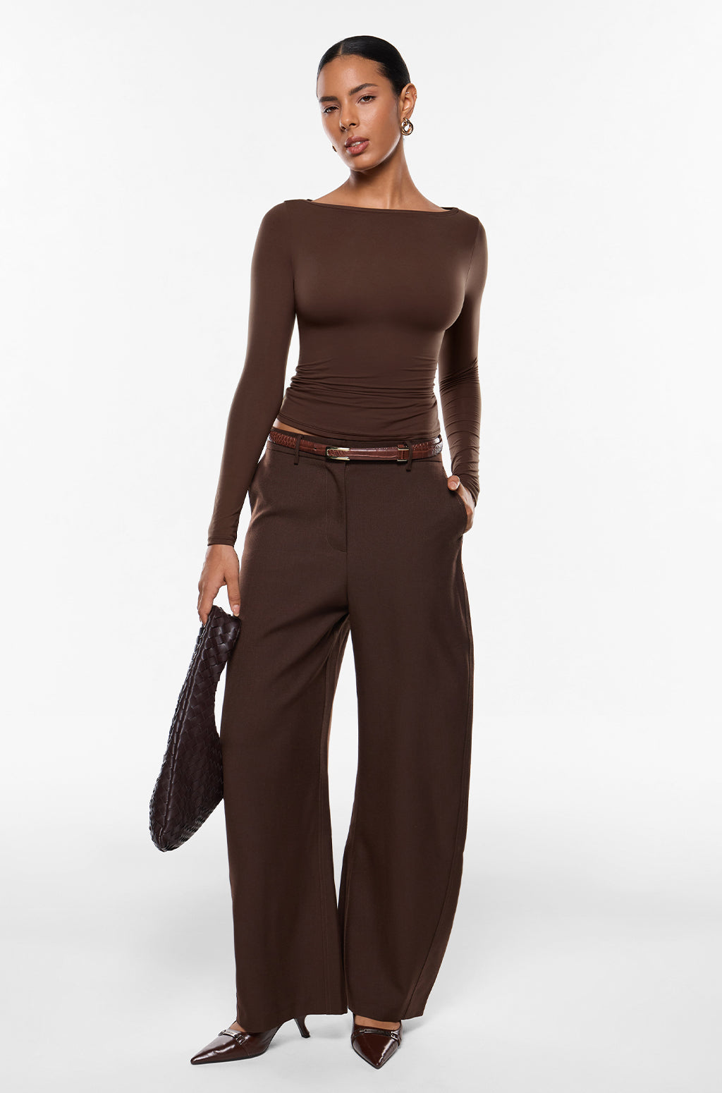 Inbarely® Ultra Boat Neck Long Sleeve Shirts