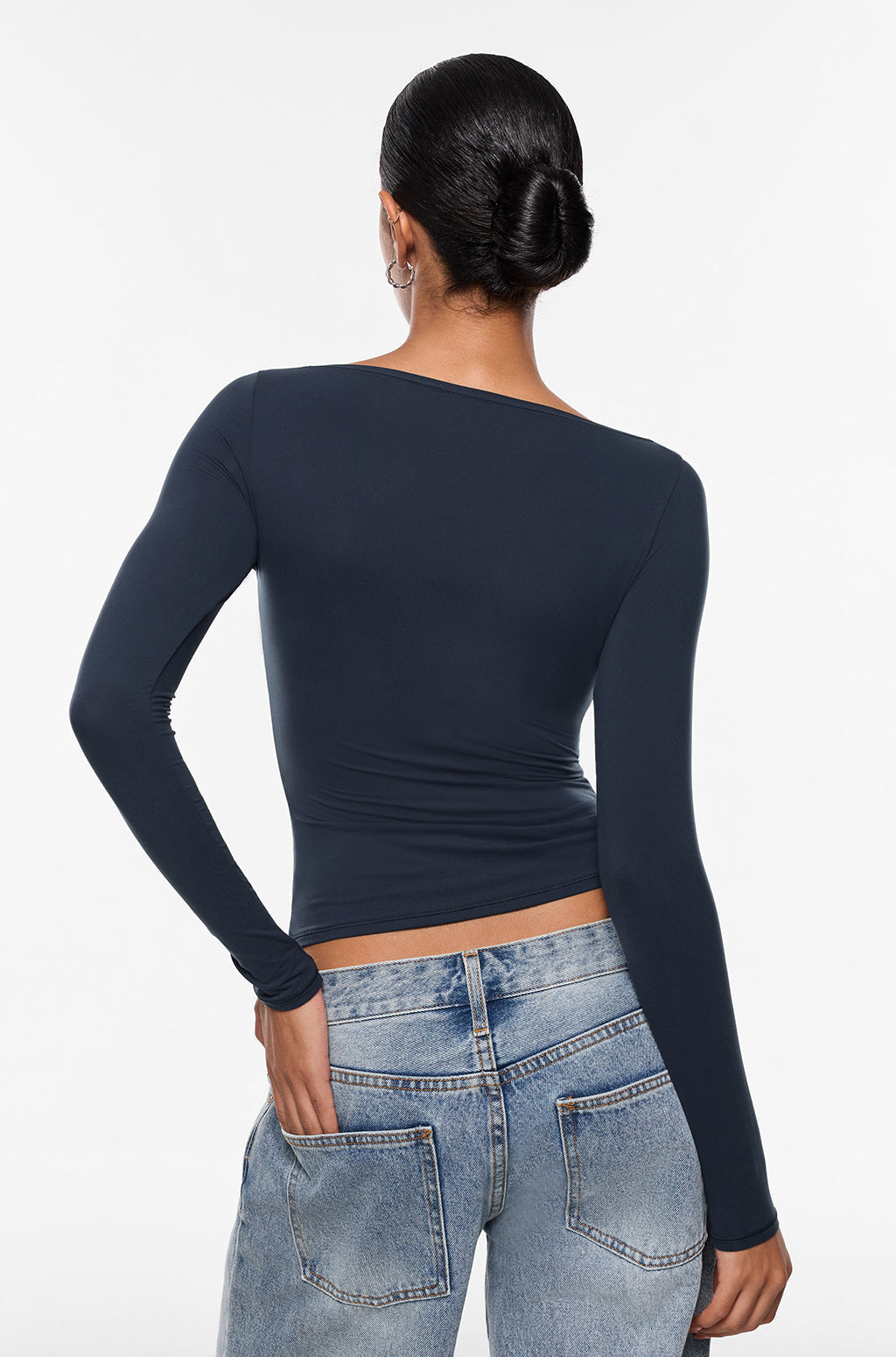 Inbarely® Ultra Boat Neck Long Sleeve Shirts