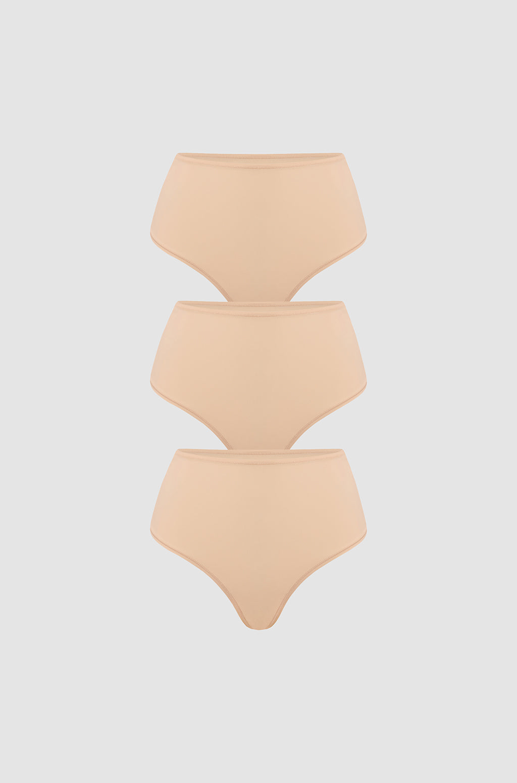 Inbarely® Plus High Waisted Thongs 3 Pack