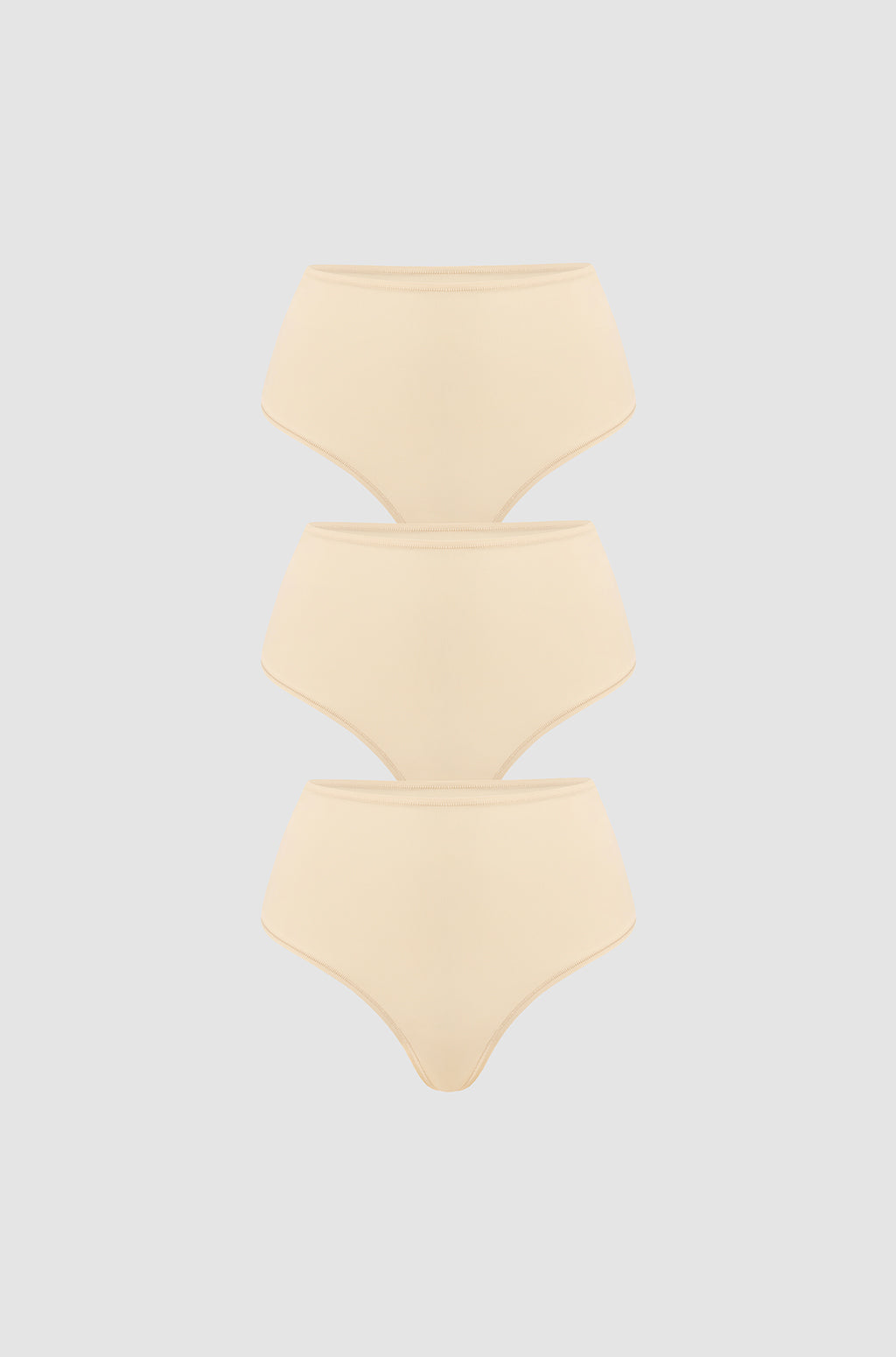 Inbarely® Plus High Waisted Thongs 3 Pack